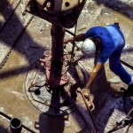 workers on oilfield