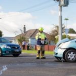 involved in a car crash