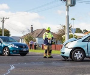 involved in a car crash
