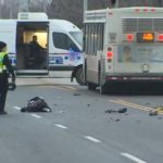struck by bus